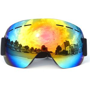 Outdoor Sport UV400 Skiën Goggles Een Lagen Anti-Fog Big Vision Masker Bril Sneeuw Snowboard Goggles Voor Mannen Vrouwen