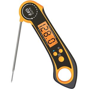 Instant Lezen Voedsel Thermometer Waterdichte Digitale Vlees Thermometer Opvouwbare Sonde Voor Koken, Bbq, En Grill