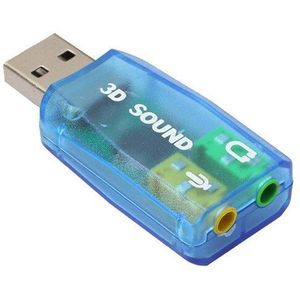 3D Simulatie 5.1 Externe Usb Jack 3.5Mm Mic Hoofdtelefoon Stereo Headset 3d Geluidskaart Audio Adapter Speaker Voor laptop Pc