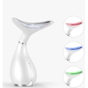 Led Foton Therapie Gezicht Nek Massager Gezicht Hals Rimpel Verwijdering Machine Verminder Dubbele Kin Skin Draai Skin Lifting Apparaat