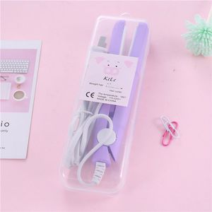 Mini Stijltang Flat Iron Curling Haar Baard Stijltang Kam Haar Crimper Krultang Stijltang Borstel