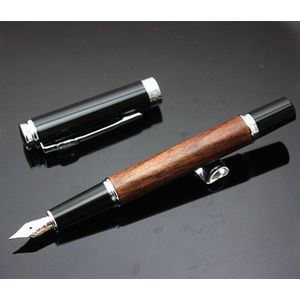 Jinhao 8126 Wit Porselein 18 Kgp Medium Nib Vulpen Roze Pruimenbloesem Pen