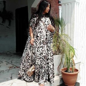 Afrikaanse Jurken Voor Vrouwen Dashiki Zomer Plus Size Leopard Lange Maxi Jurk Traditionele Afrikaanse Kleding Fee Losse Dromen