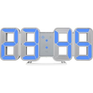 Digitale Wandklok Grote Tijd 3D LED Alarm Datum Temperatuur Nachtlampje Tafel Bureau Horloge Huis Versieren Hang Elektronische Klokken