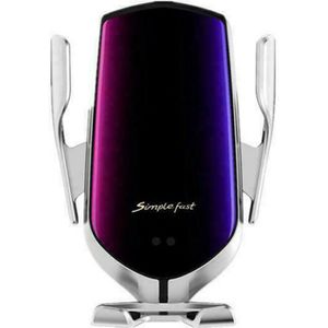 Automatische Spannen Universele Qi Auto Draadloze Oplader Infrarood Sensor Snelle Opladen Telefoon Houder Auto Bracket Auto Accessoires Dfd