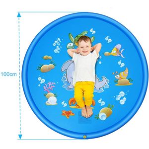 100/150Cm Opblaasbare Sprinkler Pad Water Spelen Mat Strooi En Splash Speelkleed Speelgoed Voor Outdoor Zwemmen Strand gazon Kinderen Kids