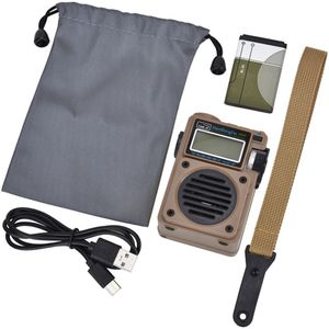 HRD-701 Draagbare Volledige Band Digitale Radio Fm/Mw/Sw/Wb Receiver Subwoofer Geluidskwaliteit Bluetooth Compatibel Tf kaart Digitale Radio