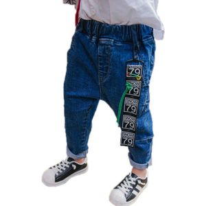 Brief Hanger Vlag Jongens Jeans Broek Lente Herfst Mode Lange Kid Jeans Broek Jongen Denim Broek Casual Jeans voor 2 ~ 10 jaar