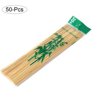 50 Stuks 40Cm Wegwerp Bbq Bamboe Spiesjes Barbecue Spies Bamboe Natuurlijke Wood Sticks Party Outdoor Barbecue Grillen Bbq Gereedschap