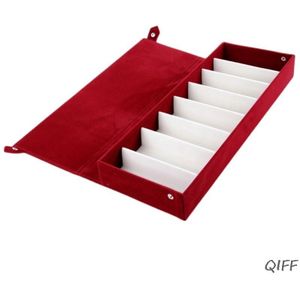 Mode duurzaam 8 Grids Lenzenvloeistof Zonnebril Opbergdoos Display Grid Bril Stand Case Brillen Accessoires