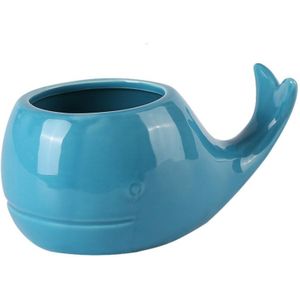 Bar Drinken Originaliteit Persoonlijkheid Keramiek Cup 3D Blue Whale Cocktail Wijnglas Base Cup Mooie Modellering Wijn Glas Tiki Mok