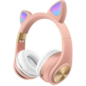 Leuke Kat Bluetooth Headset Oortelefoon Draadloze Hoofdtelefoon Stereo Opvouwbare Sport Oortelefoon Microfoon Headset Handenvrij MP3 Speler