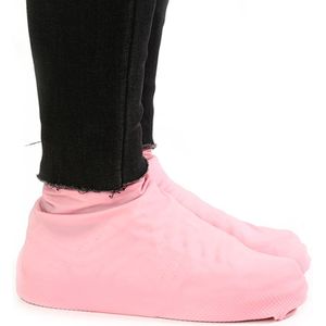 1 Paar Herbruikbare Latex Waterdichte Schoenen Covers Anit-Slip Rubber Regen Laarzen Overschoenen Effen Schoen Protector Case Schoen Accessoires