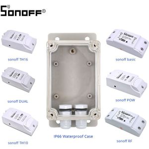 SONOFF Basic RF TH16 TH10 POW Dual WiFi Schakelaar Ip66 Waterdichte Cover Case Junction Box Waterbestendig voor Smart Home automatisering