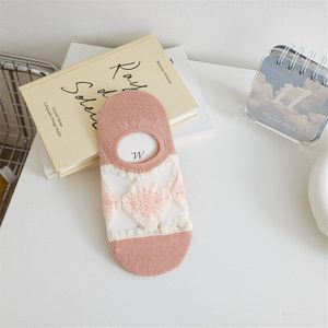 2022 Zomer Vrouw Sokken Slippers Anti-Slip Siliconen Onzichtbare No Show Sokken Vrouwen Ultra-Dunne Transparante Kristal zijden Sokken