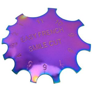 Navida 4 Soorten Nail Plaat Modellen Magic Kleur Franse Tips Smile Line Edge Cutter Stencil Trimmer Manicure Nail Art Styling gereedschap