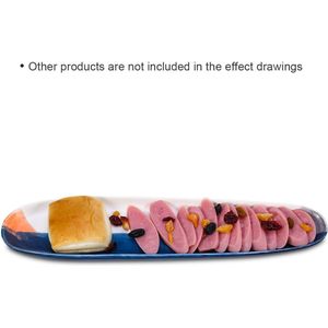 Oranje Strip Keramische Plaat Porselein Serveerschaal Rechthoekige Diner Plaat Decoratieve Opslag Trays Voor Keuken Woonkamer