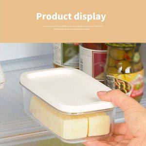 2 In 1 Clear Butter Container Plastic Botervloot Met Slicer Voor Snijden BPA Gratis Boter Doos met Deksel
