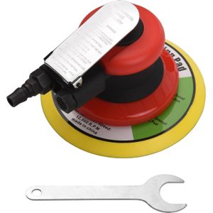 Professionele Pneumatische Sander 6 Inch Polijsten Schuren Waxen Voor Auto Muur Hout Metaal 13500Rpm Rode