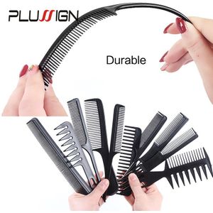 Salon Thuis Universele Hair Care Styling Gereedschap Plussign 10Pcs Haar Kam Voor Mannen En Vrouwen Kapper Haar Knippen borstel