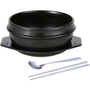 Classic Koreaanse Keuken Sets Dolsot Stenen Kom Pot voor Bibimbap Jjiage Keramische Soep Ramen Bowls Met Lade Eetstokjes Lepel