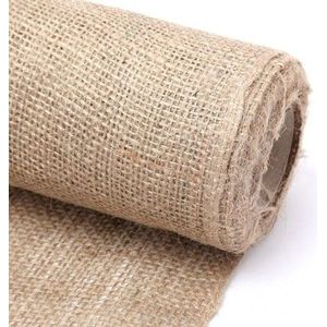 Natuurlijke Jute Stof Kruissteek Linnen Jute Draad Mesh Jute Touw 5 Meter