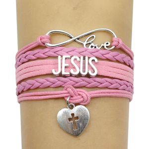 10 Stuks Per Lot Handgemaakte Armbanden Jezus Armband Christus Armband Geloof Christian Jesus Armband Mode Mannen Womenjesus Sieraden