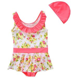 Vivo-biniya 2 stuk Set Meisjes Baby Zwemmen Pak Strand Pak Rok Roze Badmode Kids Badpak UPF50 + Zon Uv-bescherming