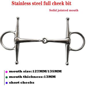 stainless steel full cheek bit,jointed mouth .Cheek length:130MM(SBT0602)