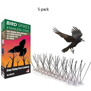 5Pcs 50Cm Milieuvriendelijke Rvs Vogel Spikes Anti Duif Nail Vogel Afschrikmiddel Tool Voor Duiven En Andere Kleine vogels Hek
