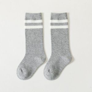 1-10Yrs Peuters Meisjes Sokken Knie Hoge Jongens Sport Sok Katoen Lange Strepen Kinderen Sokken Kids School Sokken