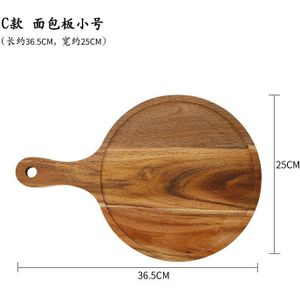 Rechthoekige Houten Plaat Japanse Stijl Ronde Pizza Cake Dessert Steak Plaat Keuken Snijplank Home Decoratieve Servies