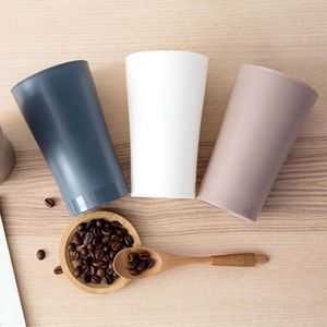 400 ml Huishoudelijke Badkamer Tuimelaars Eenvoudige Paar PP Plastic Tand Mok Brush Holder Wassen Tand Cup 3 Kleuren Spoelen Cup