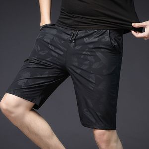 Shorts Voor Mannen Elastische Taille Zomer Strand Sport Korte Broek Met Size Pocket Gedrukt Bladeren Sportwear Shorts Toevallige Homber