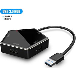 5 In 1 Usb 3.0 Hub Voor Laptop Adapter Pc Computer Usb Charge Hub 5 Poorten Notebook Splitter Micro-usb Dell Lenovo Macbook Accesso