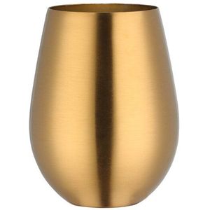 Rvs 500ml Cup Gouden Stemless Koffie Mok Zilverwerk Wijn Cocktails Drinken Gebruiksvoorwerp Slip Picknick Tumbler Cup