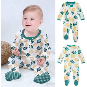 Baby Peuter Kleding Baby Baby Jongens Meisjes Ananas Print Pyjama Sleeper Betaalde Zip Romper Jumpsuit Ropa Niña