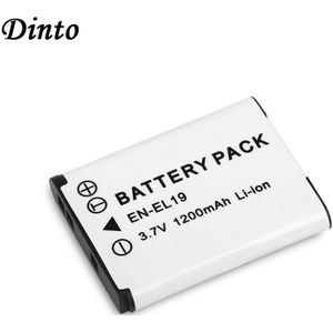 Dinto 1200mAh 3.7V EN-EL19 ENEL19 EN EL19 Digitale Camera Batterij Pack voor Nikon S2500 S3100 S4100 S2750 s33