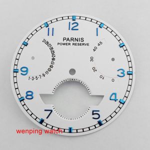 Parnis 37mm Witte Wijzerplaat fit Azië st2505 automatisch uurwerk mens &#39;horloge P747