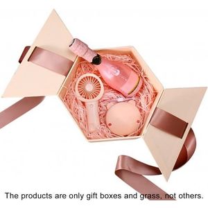 Achthoekige Geschenkdoos Papieren Zakken Voor Bruiloft Bloem Box Candy Box Verpakking Benodigdheden Verjaardagsfeestje Decoraties