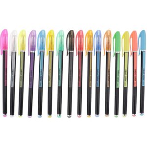 Kleur Gel Pennen Set, Gekleurde Fijne Punt Balpen Inkt Pennen Fluorescerende Highlighter Markers Voor Volwassenen Kleurboeken