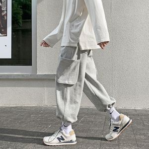 Casual Broek Mannen Effen Trekkoord Zijvak Heren Harem Broek Enkellange Hip-Hop Tieners High Street Harajuku retro Bundel Ins