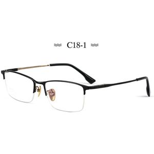 Pure Titanium Bril Frame Met Recept Mannen Zakelijke Stijl Mode Mannelijke Brillen Recept Man Stijl BV6009