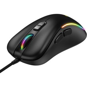 Onikuma CW907 Roze Leuke Rgb Bedrade Mechanische Gaming Muis Muizen Streamer Licht Effect 6-Speed Dpi Gaming Muizen