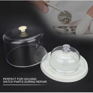 Professionele Plastic Horloge Stofkap Guard Tray Voor Holding Horloge Onderdelen Horloge Reparatie Bescherming Tool Accessoire Voor Horlogemaker