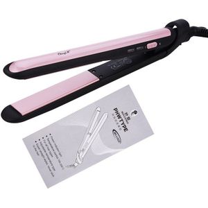 Professionele 2 In 1 Haar Krultang Stijltang Flat Iron Negatieve Ionen Draagbare Haar Rechttrekken Curling Gegolfd Styling