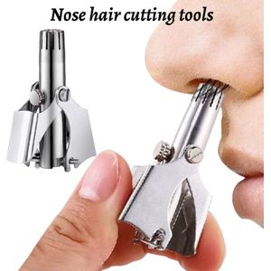 Heren Rvs Wasbaar Draagbare Neus Tondeuse Handleiding Scheermes