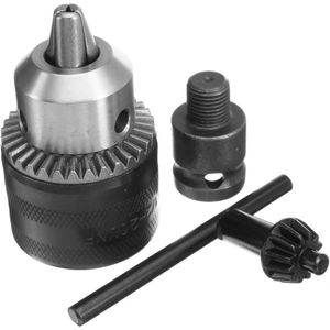 0.8-10mm 3/8-24UNF Mandrin Porte Foret Sans Clé Avec Porte Douille Hexagonale 14 Accessoires Pour Perceuse 57224968