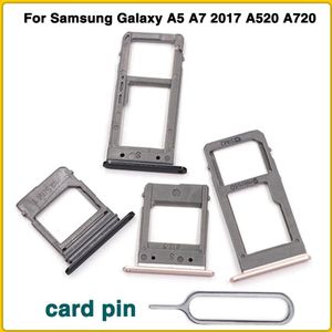 Sim Kaart Lade Voor Samsung Galaxy A5 A7 A520 A720 Sim Kaartlezer Sim Lade Houder Sim Slot vervangende Onderdelen