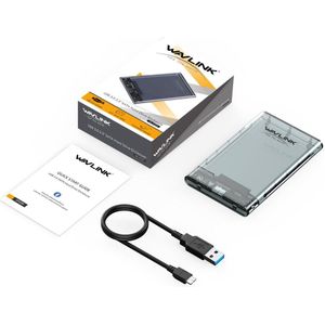 Wavlink 2.5 Inch Hdd Case Sata Naar Usb 3.0 Harde Schijf Behuizing Tool Gratis 5Gbps Uasp Protocol Externe Ssd box Voor 2.5 "Hdd Ssd